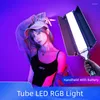 Blitzköpfe 65 cm LED RGB Videolicht Fernbedienung 3000K-6000K 39 Farben Studio PO Beleuchtungsleiste für Youtube TikTok Vlog