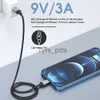 Зарядные устройства/кабели 65 Вт PD Fast Charge Cable USB C to Type C Магнитный шнур 5A USB -кабель для iPhone 13 MacBook Huawei Samsung S22 Tablet Naptop X0804