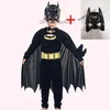 Temad kostym halloween söt pumpa kostym roll spela svart batman kommer enorm halloween kommer jätte makeup tyg z230804