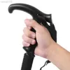 أعمدة الرحلات فائقة الرحلات التلسكوبية القطب T-Tandle Camping Crchice Anti Shock Walking Stick Club لكبار المسنين Nordic Easy في حقيبة HKD230804