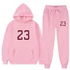Mens Tracksuits Two Piece Set Casual Fleece Tracksuit Women Winter Womens Sets Oversized Hooded Long Sleeve Hoodie Sport Pants Lady Suit 230803
