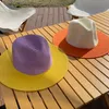 Visiere Luna Dolphin Handgemachte Frauen Sommer Jazz Sonnenschutz Hut Cowboy Kappe Mädchen Temperament Flache Bunte Große Traufe Casual Chic 230804