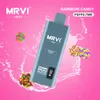 オリジナルのMRVI Holy 7500 Puffs Razz Bar Digital Screen Display充電式600mAhバッテリー15ml Pod Metal Deviceを備えたタバコ