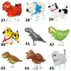 Mignon marche animal ballons d'hélium chat chien dinosaure air ballons décorations d'anniversaire enfants adultes événement décor ballon fournitures FY3220