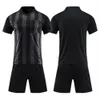 Autres articles de sport Ensemble de maillot de football pour arbitre professionnel Uniforme de football pour adulte à rayures verticales Chemise de juge à col en V Short à trois poches 230803