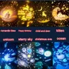 Dekoratif Nesneler Figürinler Ouuuzuu Led Yıldız Galaxy Projector Starry Sky Gecesi Işık Yerleşik Bluetooth-Speaker Ev Yatak Odası Dekorasyon Çocuk Daygift 230804