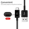 Зарядные устройства / кабели для кабеля Samsung Micro USB 100 см / 150 см 2A Синхронизация данных о быстрой зарядке для Galaxy S6 S7 Edge Примечание 4 5 J3 J6 J5 A3 A5 A7 2016 X0804