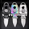 Brinquedo de descompressão 2 em 1 Fidget Spinner Knife EDC Outdoor Folding Knife Mini Carry on Pocket High Hardness Selfdefense Folding Knife for Men Adults 230803