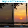 TV-antenne voor Smart TV, antenne TV Digital HD Indoor, ondersteuning voor 4K 1080p met signaalversterker - 157 inch coax-tv-kabel ondersteunt alle HD-kanalen