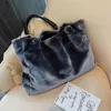 Hbp Umhängetaschen Abendtasche Samt Lässige Kette Plüsch Große Schulter für Frauen Winter Neue Damenmode Große Kapazität Shopping Reise Tote Handtasche 220811