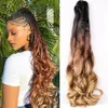 Perruques en dentelle Sallyhair 8 sacs synthétiques français bouclés tressage cheveux spirale Crochet tresses haute température 230803