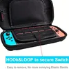 Estojo de transporte compatível com Nintendo Switch/Switch OLED, com 20 cartuchos de jogos Capa dura protetora para viagem Bolsa para acessórios de console, preto