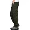 Мужчины штаны Мужские грузы много карманы военная тактическая уличная одежда Армия Прямые брюки Случайные длинные брюки 230804