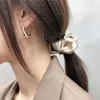 Boucles d'oreilles créoles KMY moderne pour femmes tendance cerceaux en forme de C oreille Piercing mode Simple femme bijoux cadeau