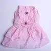 Chien Vêtements Pet Bow Robe Chemise Fleurs Pattens Chat Chiot Jupe Princesse Vêtements D'été 5 Tailles 3 Couleurs