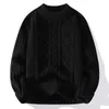 Männer Pullover Herbst Winter Männer Pullover Schwarz Weiß Jacquard Streetwear Casual Pullover Harajuku High Street Top Q500