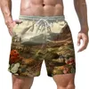 Shorts pour hommes été Cactus impression 3D plage hawaïenne fête maillot de bain mode décontracté