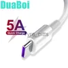 Chargeurs/câbles 1M/1.5M/2M 3A 5A USB Type C câble de charge rapide pour Huawei Realme C11 C3i X3 6 6s 6i X2 Pro Motorola G8 Plus Power Lite x0804