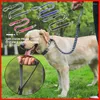 Colliers pour chiens Laisse élastique élastique avec ceinture de sécurité de voiture pour petits, moyens et grands chiens Laisses Réfléchissant Réglable Durable Nylon Pet Supplies