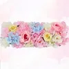 Decorative Flowers 2pc/set 100cm Artificial Silk Rose Wall Home Party Decoration Rattan Fake Flower Mat Garland Romantic Wedding Decor