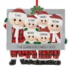 Pendant DIY Ornament Personlig familj Julgrandekorationer Frame Personaliserad för hem Navidad hängande nyår FY4836 1108 IZED