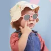 Solglasögon Silikon Barnens sommarpolariserade UV-skyddsglasögon 0-4 år gamla Baby Lentes de Sol Mujer