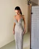 Sexig mantel Crystal Evening Spaghetti Beads Formal Party Prom Dress Red Carpet Long Dresses For Special OCN