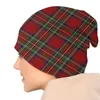 Berets Royal Tartan Plaid Caps Hip Hop Street Skullies Beanies Hat Men Women Whip Spring Warm Warm Dual Use Bonnet