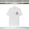 Erkek Tişörtleri Yaz Erkek Tişörtleri Pamuk Renkli Kale Mektubu Baskı ve Kadınlar Günlük Kısa Kollu Çift T-Shirt