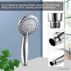 Bathroom Shower Heads Silver Color Shower Head With Mode Function Spray Anti-limescale Universal Handheld Home Bathroom R230804