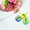 wholesale 1PC New Small 1M tape measure 1 meter portable mini soft tape measuring ruler keychain pendant gifts gift metric inch tapes LL