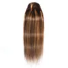 Brazilian Malaysian Peruvian Indian 100% Human Hair P4/27 Piano Color 14-24inch Silky Straight Ponytails