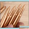 Ballpoint Pens Wholesale Rocket Shape Pen Roller Ball Kids Office School Students Gift Party Favor Stationery Gold Drop Delivery Bus Dh9T8