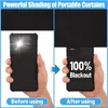 Window Stickers Sticker Darkest Privacy Black Removable Blackout Darkening Light Cloth Total Tint Blocking Glass