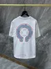 Nouveau MensWomens Classique t-shirt Mode Ch Haute Qualité Marque Lettre Sanskrit Croix Motif Chandail T-shirts Designers Pull Tops Coton T-shirts