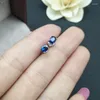 Серьги -грибы Lanzyo 925 Silver Natuarl Sapphire Fashion Jewelry Anniversary Plant Women Gift Оптовая E040501AGL