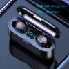 Caseist Premium TWS Earuds Wireless Waterproof Bluetooth Mini Earphone Fingelavtryck Touch Hifi Stereo Bass Headset laddning Case PowerBank LED Digital Display