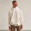Moletons Masculinos de Algodão Pesado em Branco Com Bordado Personalizado Logotipo 500 Gsm de Espessura Unissex Terry Francês Grande
