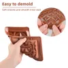 Baking Moulds Valentines Day Rose Flower Chocolate Bar Mold Cake Silicone Cookie Cupcake Molds Soap Mould DIY Rectangle Square mold 230803