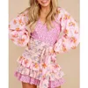 Plus Size Dresses Boho Inspired Women s Spring Summer Dress Long Sleeve V Neck Tiered Ruffled Women Floral Print Elegant Party 230803