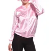 Jaquetas Femininas Casacos Básicos Agasalho Sólido para Mulheres Jaqueta Feminina Jaqueta Retrô Feminina Fancy Dress Grease Costume Pink 230803