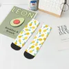 Men's Socks Pineapple Hearts Pattern Short Women's Polyester Funny Happy Spring Summer Autumn Winter Low Tube Gifts