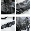 Duffel Bags Xzan Separation Soft Leather Bagage Bag Luxury Handbag Fitness Yoga Weekend Shouldres med skor paket