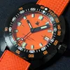 Wristwatches Tactical Frog Men's Diver Watch 44mm Sapphire Black PVD Coated Case NH35 Movement Mechanical Wristwatch 20Bar Waterproof Lume