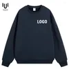 Erkek Hoodies D15 Hosin 400 GSM Euro Boy Boş Pamuk Terry Damla Omuz Polar Kalın Sweatshirt Baskı Özel Nakış Logosun