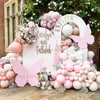 Other Event Party Supplies 18/24/36inch Butterfly KT Board Party Decoration Pink Gold Purple Butterfly Themed Cardboard Birthday Party Wedding Backdrop 230804