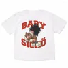 Camisetas masculinas 23 Baby Sicko Roll From Pain IAN CONNOR Camiseta Hip Hop Skate Street Cotton Camisetas Camiseta Kenye #A27