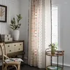 Curtain 2023 Boho Style Curtains For Living Room Bedroom Kitchen Decoration Cotton Linen Printed Fabric Shade Bay Window