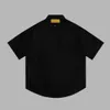 グラフィックショートスリーブコットンシャツメンズデザイナーシャツブランド服のメンズショーツスリーブドレスシャツヒップホップスタイル高品質のコットントップ10863