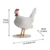 Objets Déco Figurines Pâques Coq Blanc Lampe Imitation Cul De Poule Lampe Taxidermie Oeuf De Poule Lam Existe Résine DesignTable Ampoule Taxidermie 230804